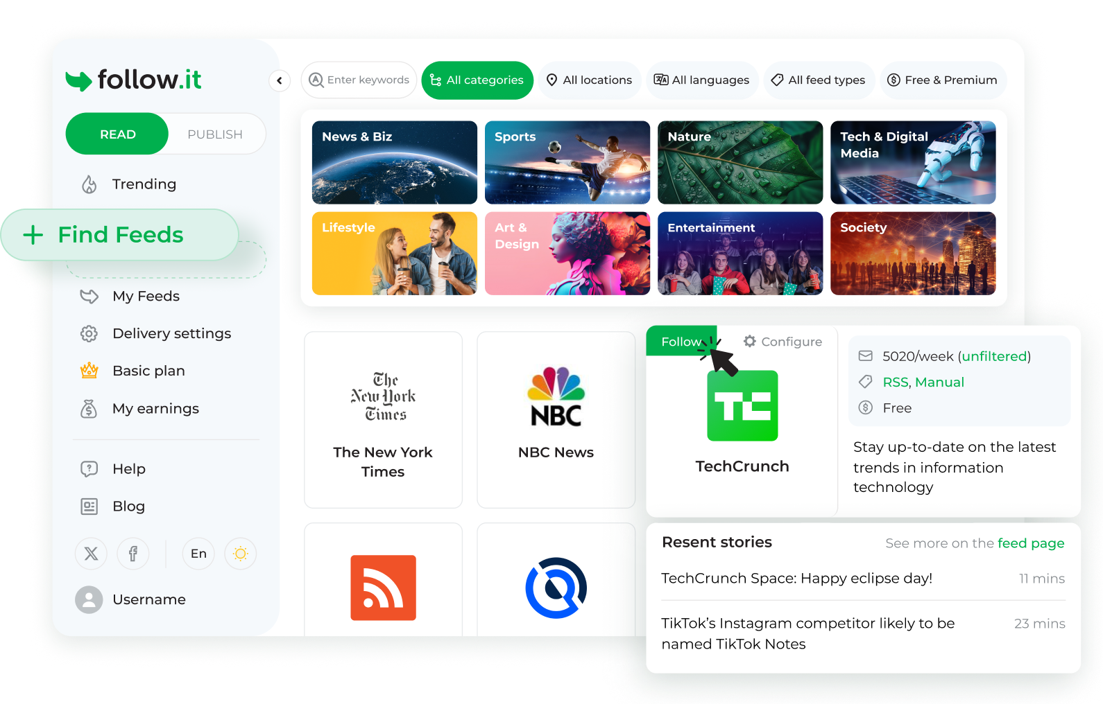 Find Feed
