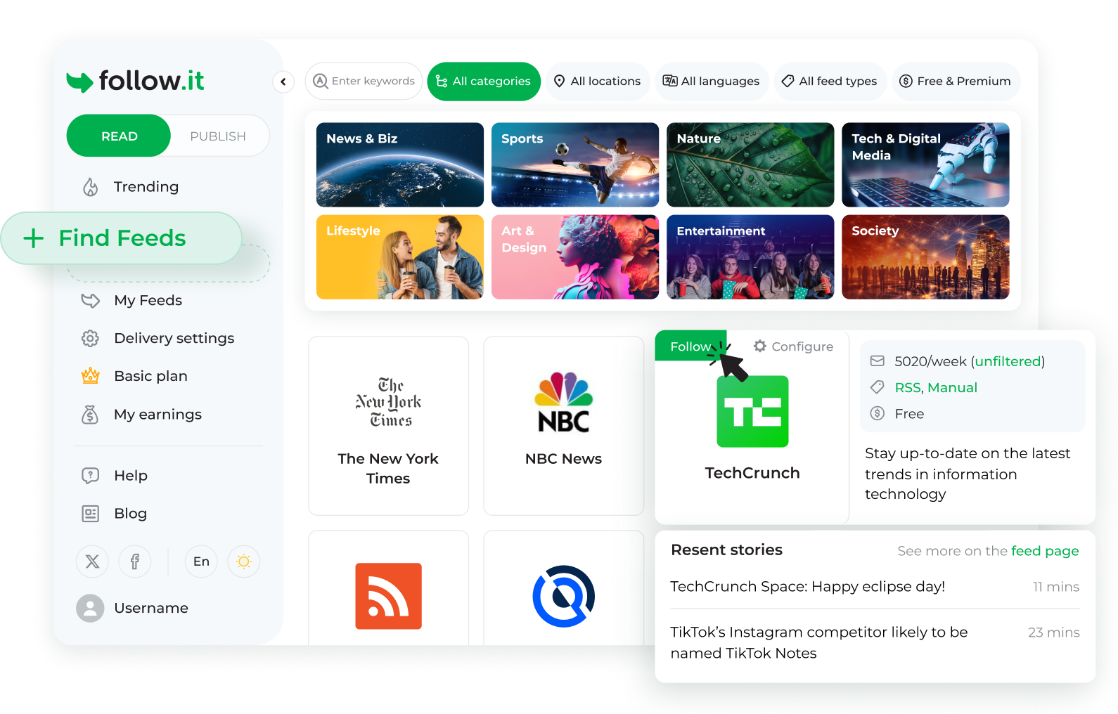 Find Feed