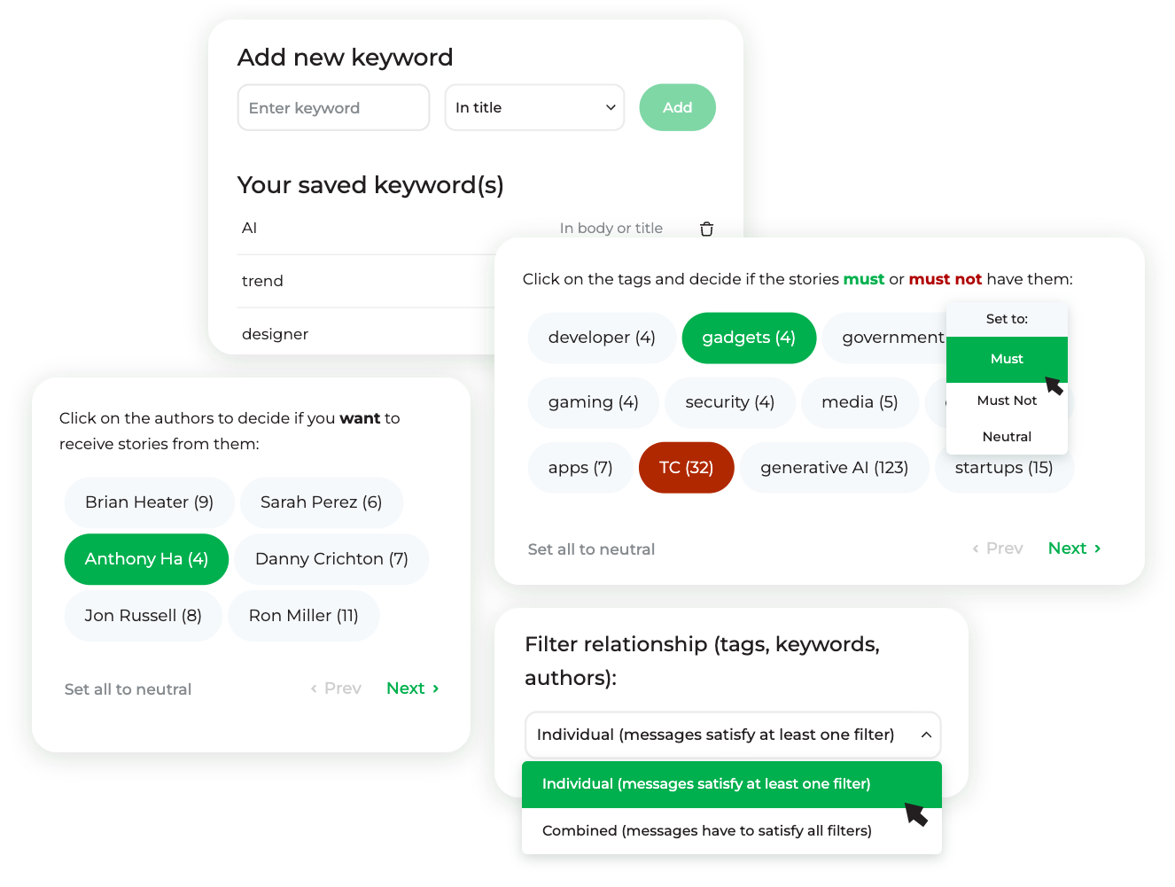 Set Filters